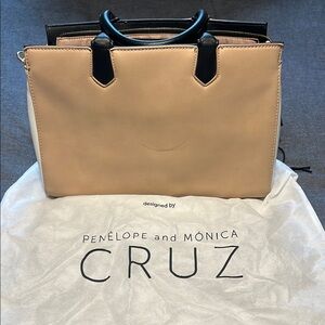Tan and Black Women's Bag